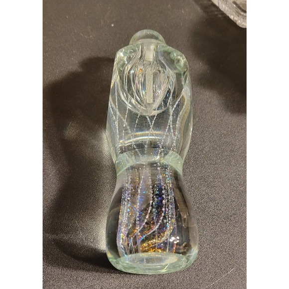 Brian Maytum 1980 Signed Dated Faceted Crystal Iridescent Perfume Bottle - Picture 4 of 6
